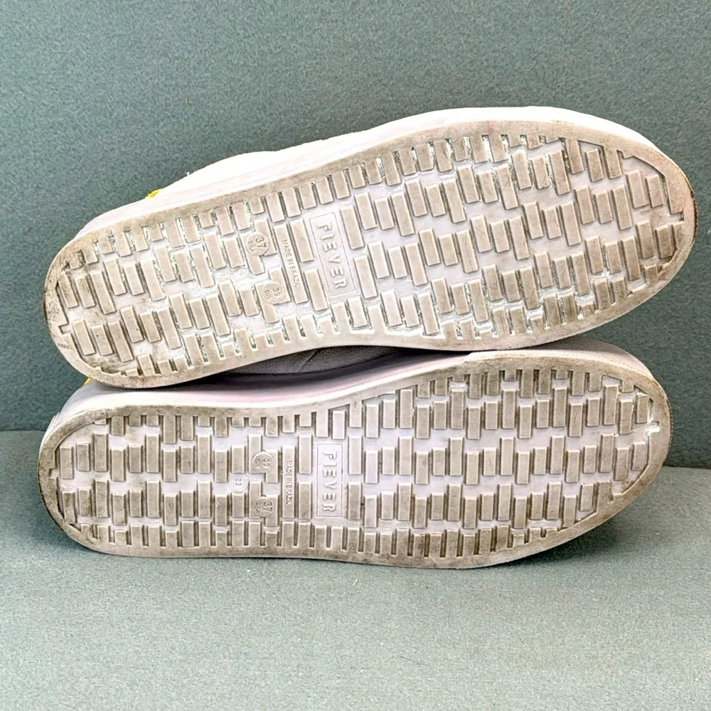 Fiever Suede Sneakers EU 39 US 8.5 Powder Pink Leather Platform Made in Brazil